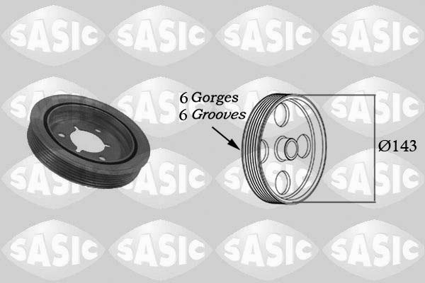 Sasic 2150001 - Belt Pulley, crankshaft onlydrive.pro