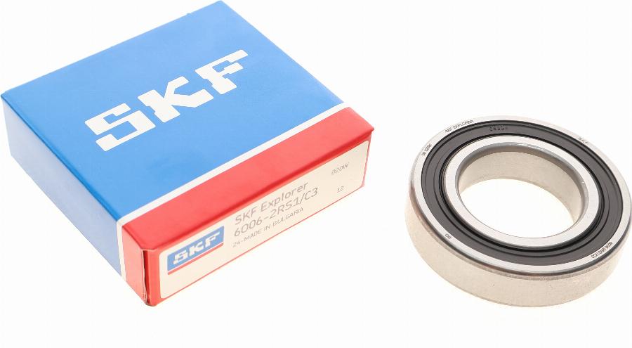 SKF 6006-2RS1/C3 - Подшипник карданного вала, центральная подвеска onlydrive.pro