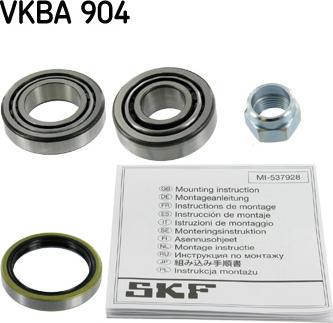 SKF VKBA 904 - Rato guolio komplektas onlydrive.pro