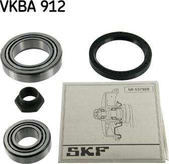 SKF VKBA 912 - Комплект подшипника, ступицы колеса onlydrive.pro