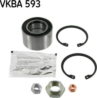 SKF VKBA 593 - Комплект подшипника, ступицы колеса onlydrive.pro