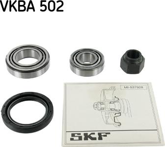 SKF VKBA 502 - Комплект подшипника, ступицы колеса onlydrive.pro