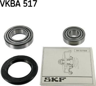 SKF VKBA 517 - Комплект подшипника, ступицы колеса onlydrive.pro