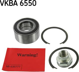 SKF VKBA 6550 - Bearing Kit, wheel hub onlydrive.pro