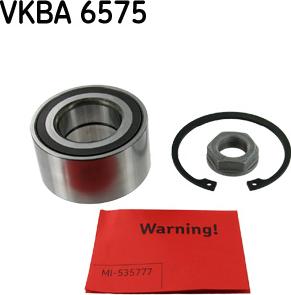 SKF VKBA 6575 - Bearing Kit, wheel hub onlydrive.pro