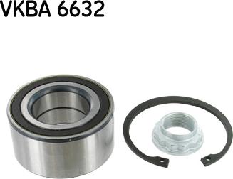 SKF VKBA 6632 - Комплект подшипника, ступицы колеса onlydrive.pro