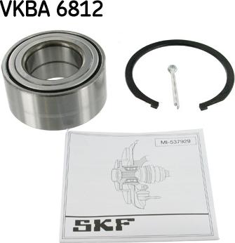 SKF VKBA 6812 - Комплект подшипника, ступицы колеса onlydrive.pro