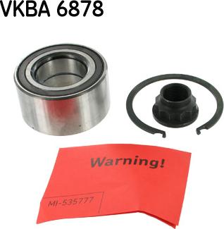 SKF VKBA 6878 - Комплект подшипника, ступицы колеса onlydrive.pro