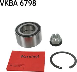 SKF VKBA 6798 - Bearing Kit, wheel hub onlydrive.pro