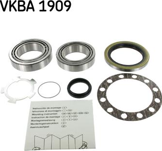 SKF VKBA 1909 - Bearing Kit, wheel hub onlydrive.pro