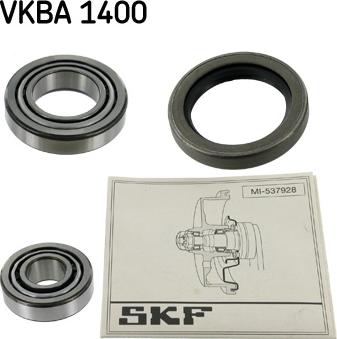 SKF VKBA 1400 - Комплект подшипника, ступицы колеса onlydrive.pro