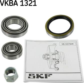 SKF VKBA 1321 - Комплект подшипника, ступицы колеса onlydrive.pro