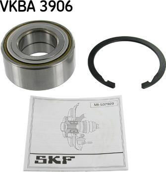 SKF VKBA 3906 - Riteņa rumbas gultņa komplekts onlydrive.pro