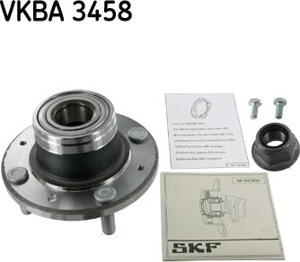 SKF VKBA 3458 - Комплект подшипника, ступицы колеса onlydrive.pro