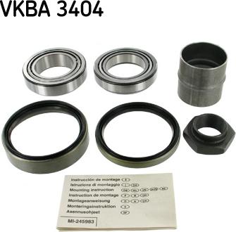 SKF VKBA 3404 - Bearing Kit, wheel hub onlydrive.pro