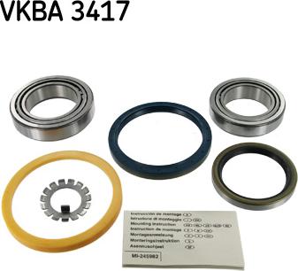 SKF VKBA 3417 - Pyöränlaakerisarja onlydrive.pro