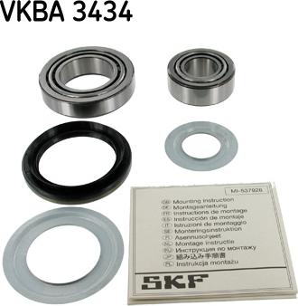 SKF VKBA 3434 - Bearing Kit, wheel hub onlydrive.pro