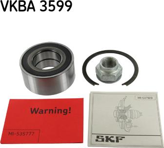 SKF VKBA 3599 - Комплект подшипника, ступицы колеса onlydrive.pro