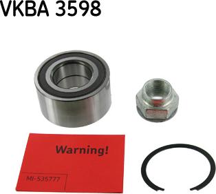 SKF VKBA 3598 - Bearing Kit, wheel hub onlydrive.pro