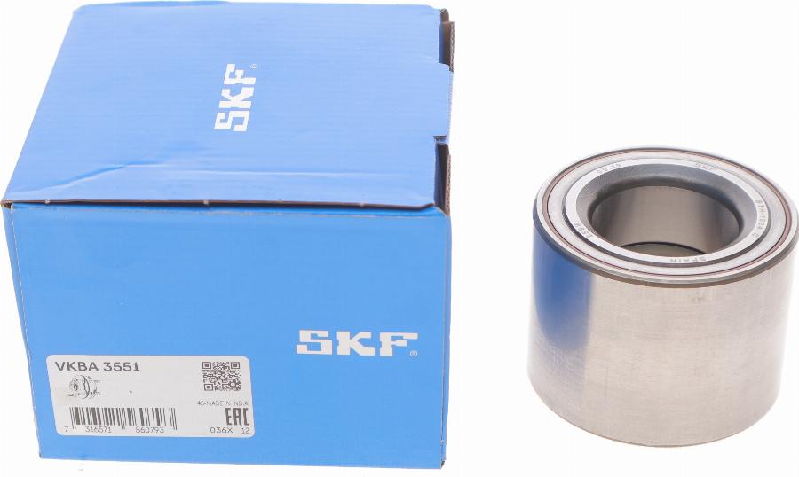 SKF VKBA 3551 - Riteņa rumbas gultņa komplekts onlydrive.pro