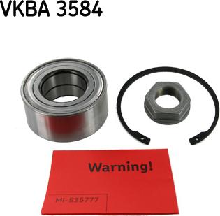 SKF VKBA 3584 - Bearing Kit, wheel hub onlydrive.pro
