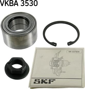 SKF VKBA 3530 - Комплект подшипника, ступицы колеса onlydrive.pro