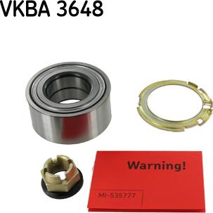 SKF VKBA 3648 - Bearing Kit, wheel hub onlydrive.pro