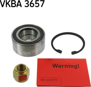 SKF VKBA 3657 - Bearing Kit, wheel hub onlydrive.pro