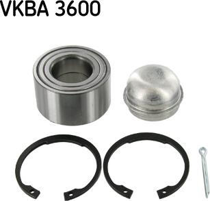 SKF VKBA 3600 - Bearing Kit, wheel hub onlydrive.pro