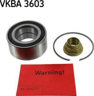 SKF VKBA 3603 - Bearing Kit, wheel hub onlydrive.pro