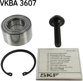 SKF VKBA 3607 - Bearing Kit, wheel hub onlydrive.pro