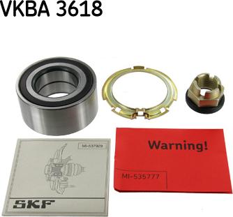 SKF VKBA 3618 - Bearing Kit, wheel hub onlydrive.pro