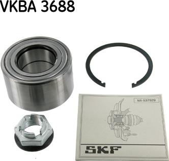 SKF VKBA 3688 - Bearing Kit, wheel hub onlydrive.pro