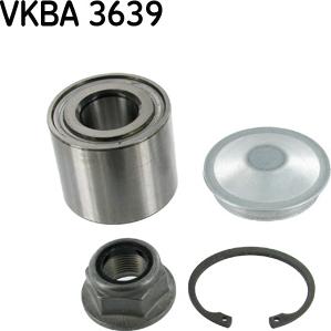 SKF VKBA 3639 - Комплект подшипника, ступицы колеса onlydrive.pro