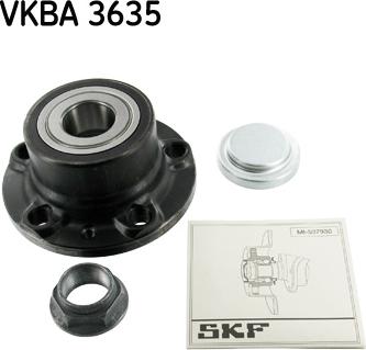 SKF VKBA 3635 - Комплект подшипника, ступицы колеса onlydrive.pro