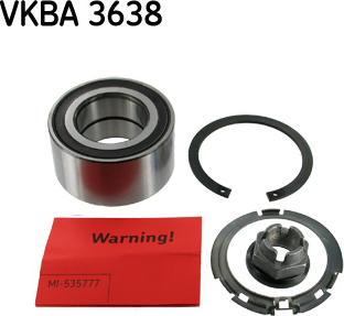 SKF VKBA 3638 - Bearing Kit, wheel hub onlydrive.pro