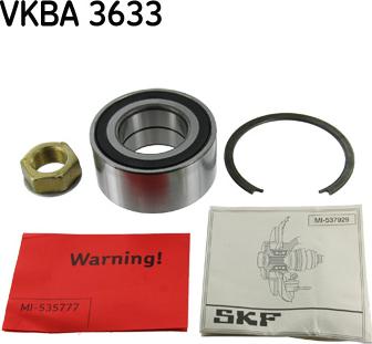 SKF VKBA 3633 - Bearing Kit, wheel hub onlydrive.pro