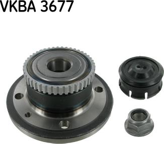 SKF VKBA 3677 - Комплект подшипника, ступицы колеса onlydrive.pro