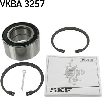 SKF VKBA 3257 - Комплект подшипника, ступицы колеса onlydrive.pro