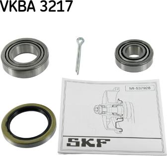 SKF VKBA 3217 - Комплект подшипника, ступицы колеса onlydrive.pro