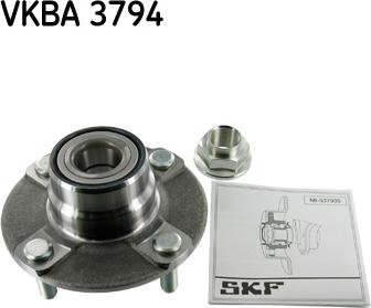 SKF VKBA 3794 - Комплект подшипника, ступицы колеса onlydrive.pro