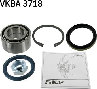 SKF VKBA 3718 - Bearing Kit, wheel hub onlydrive.pro