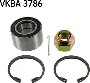 SKF VKBA 3786 - Комплект подшипника, ступицы колеса onlydrive.pro