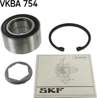 SKF VKBA 754 - Riteņa rumbas gultņa komplekts onlydrive.pro