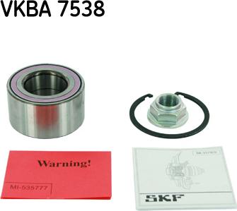 SKF VKBA 7538 - Bearing Kit, wheel hub onlydrive.pro