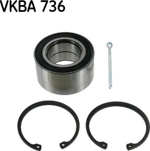 SKF VKBA 736 - Bearing Kit, wheel hub onlydrive.pro