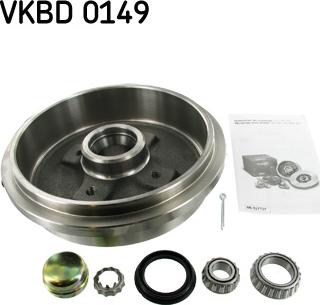 SKF VKBD 0149 - Stabdžių būgnas onlydrive.pro