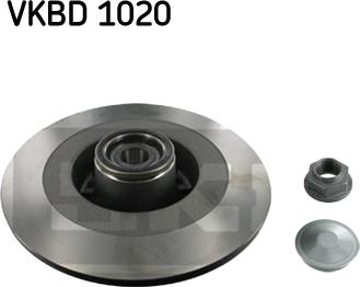 SKF VKBD 1020 - Bremžu diski onlydrive.pro