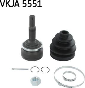 SKF VKJA 5551 - Шарнирный комплект, ШРУС, приводной вал onlydrive.pro