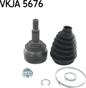 SKF VKJA 5676 - Nivelsarja, vetoakseli onlydrive.pro